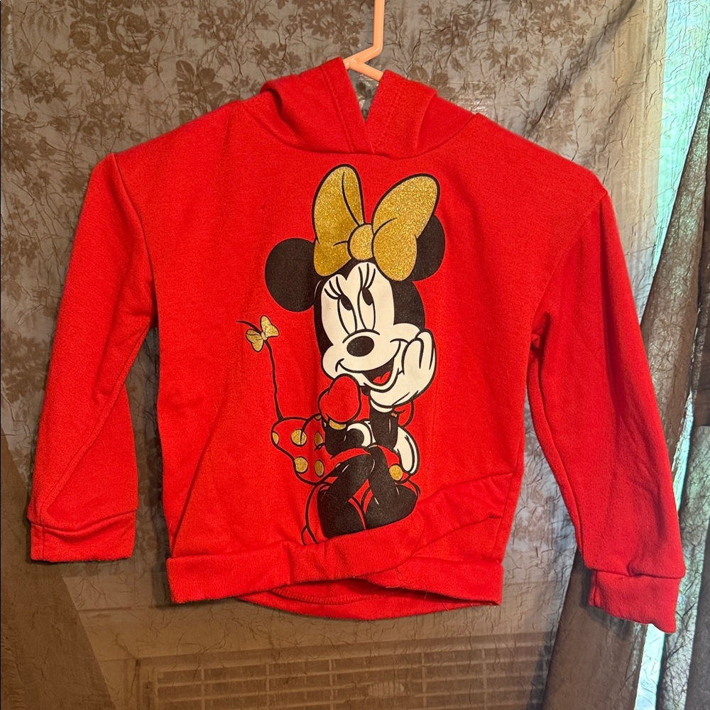 Disney Red Minnie Mouse Kids Hoodie